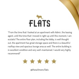 Raving reviews are in for @thewilmore.flats! a review of the property