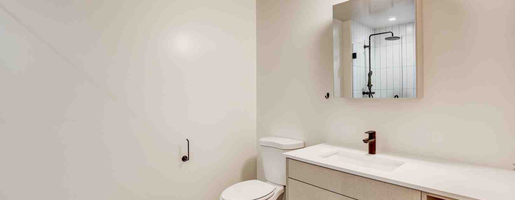one bedroom one bathroom apartment interior