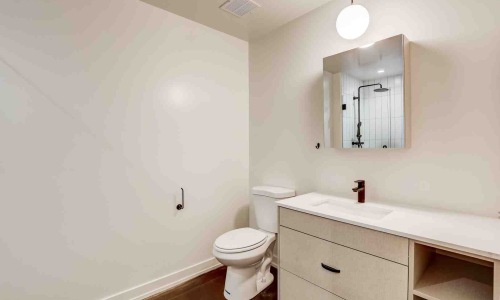 one bedroom one bathroom apartment interior