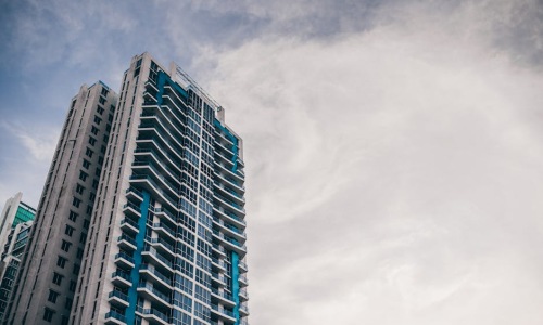 Luxury apartment exterior with city skyline - luxury one bedroom apartments uptown chicago Luxury apartment exterior with city skyline - luxury one bedroom apartments uptown chicago