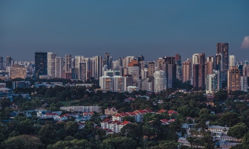 urban skyline - new condos west loop chicago